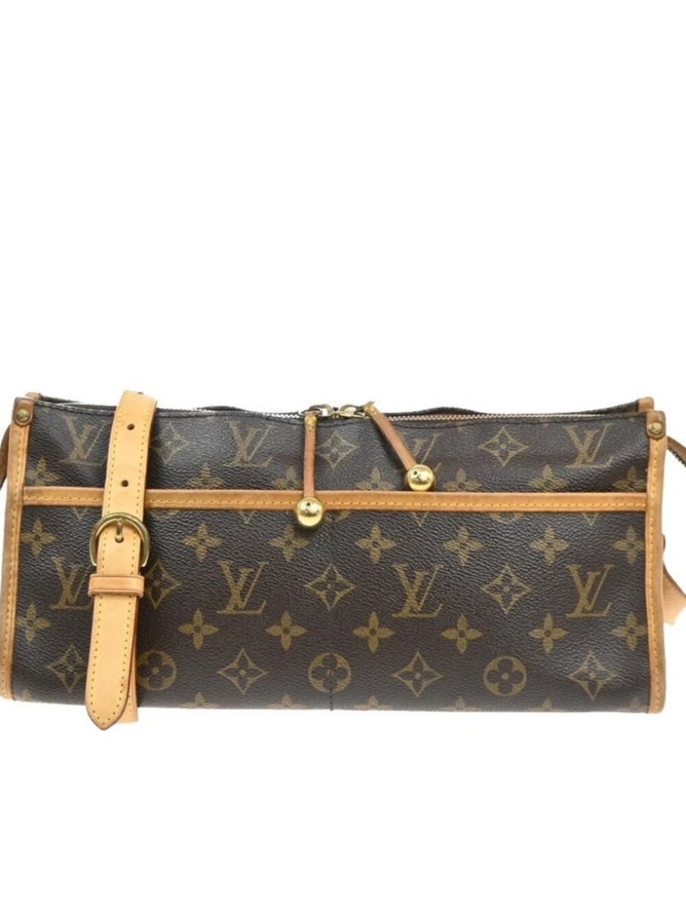 LOUIS VUITTON LV Popincourt Long Shoulder Bag Monogram Brown